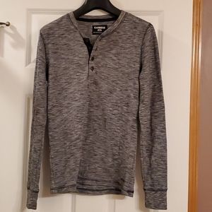 Express Waffle Henley Grey